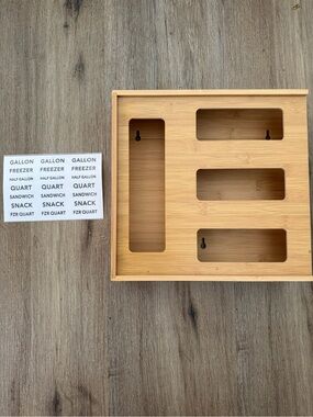 Bamboo Drawer Organizer Tray in Natural Bamboo - Home Storage & Organization